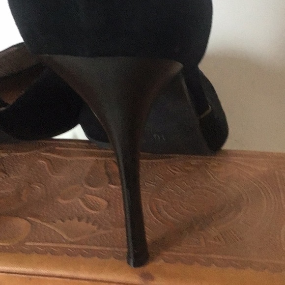 Jeffrey Campbell Koons Silver Cap Toe Mesh Band Ankle Strap Black Stillettos S10 - Picture 8 of 10